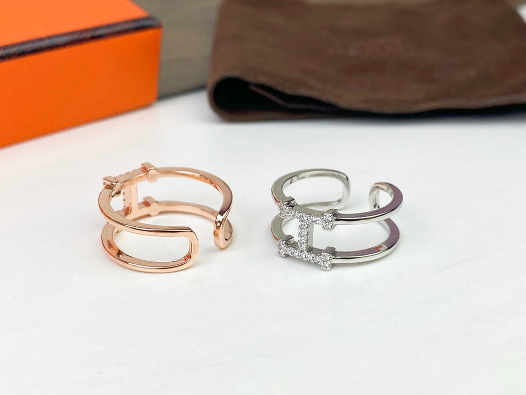 18K Ever Chaine D'ancre Hermès Ring