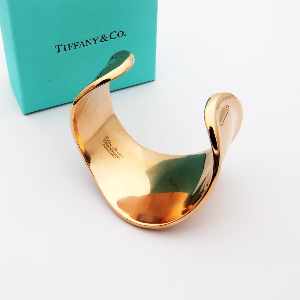18K Tiffany & Co. Elsa Peretti Small Bone Cuff Bracelet