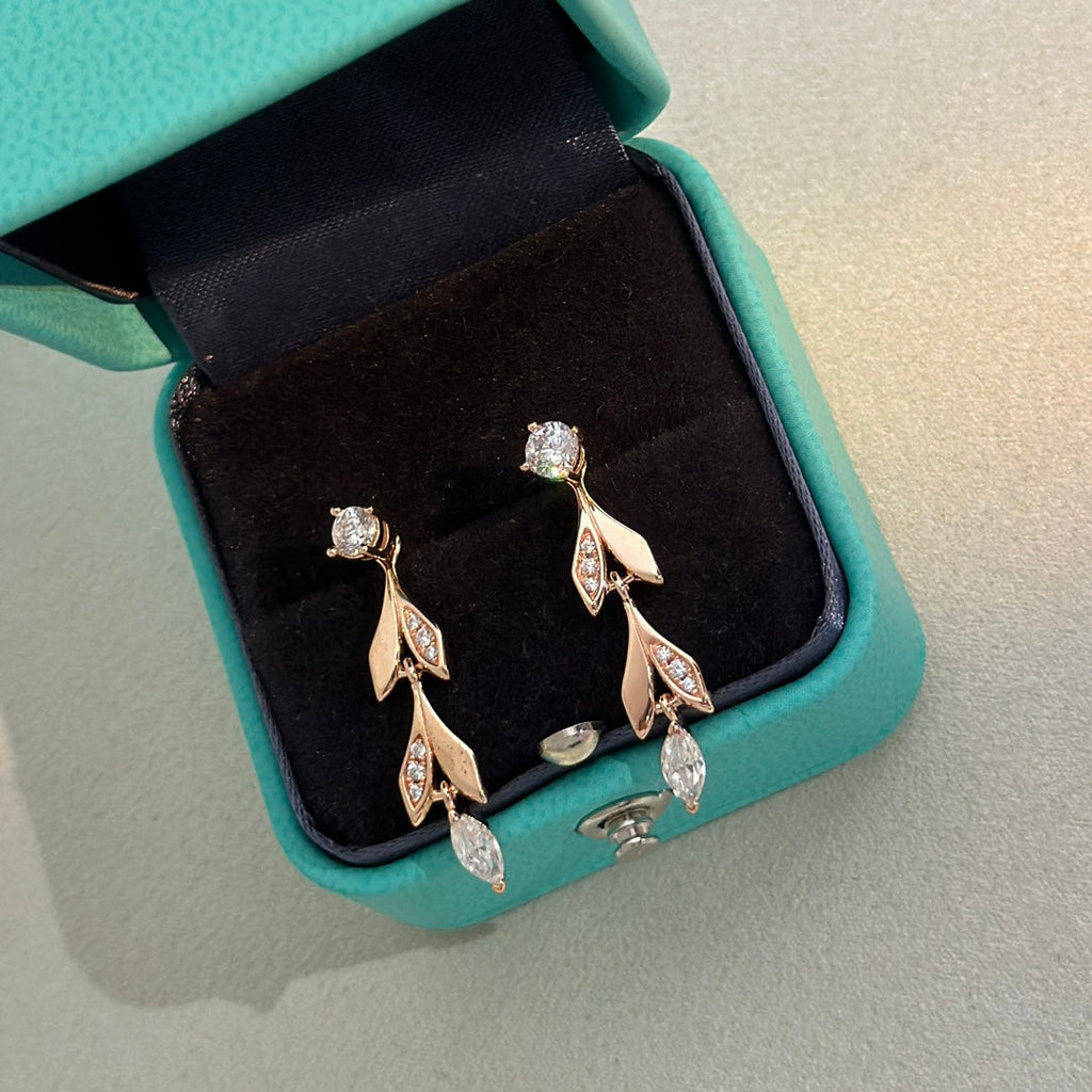 18K Tiffany & Co. Victoria Vine Convertible Drop Earrings
