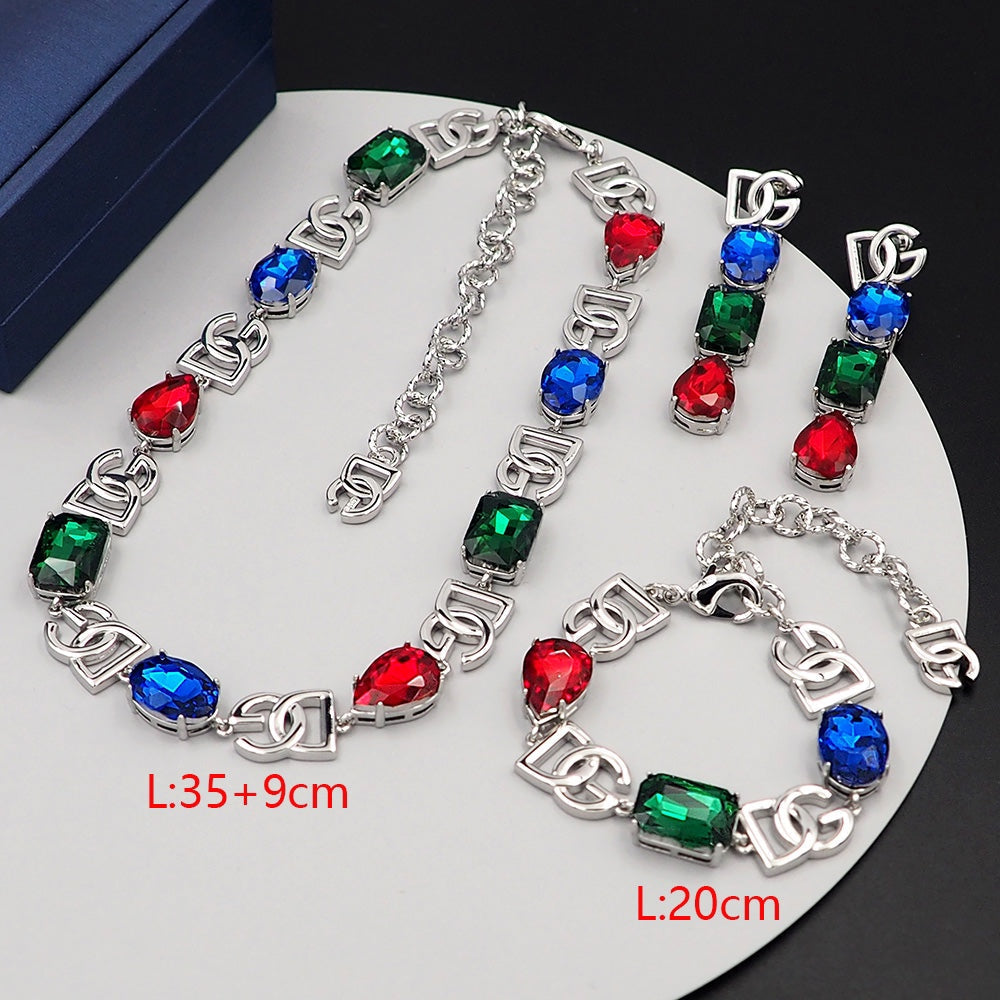 18K Dolce & Gabbana DG Crystals Choker Necklace