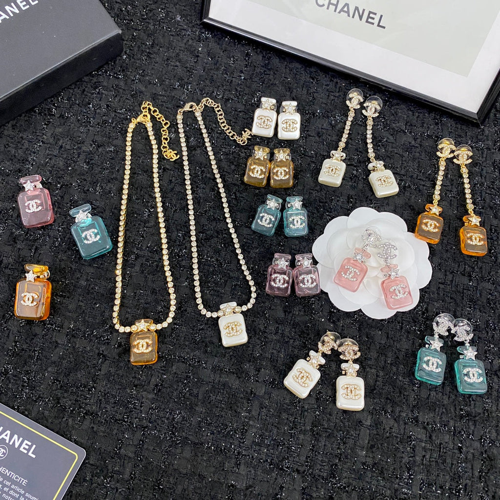 18K Chanel Perfume Color Bottle Brooch