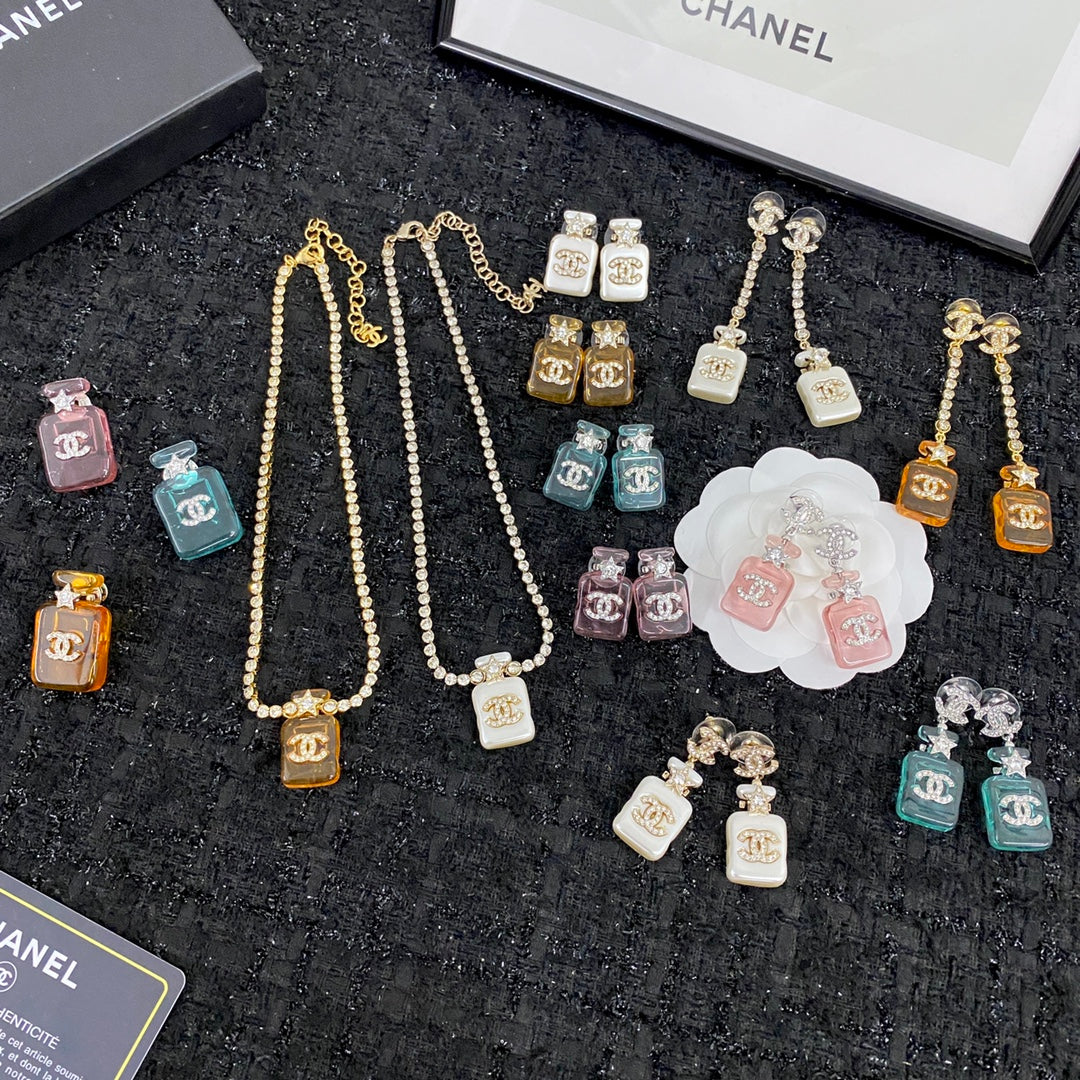 18K Chanel Perfume Color Bottle Brooch