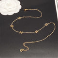 18K Chanel Small Logo Gold Necklace
