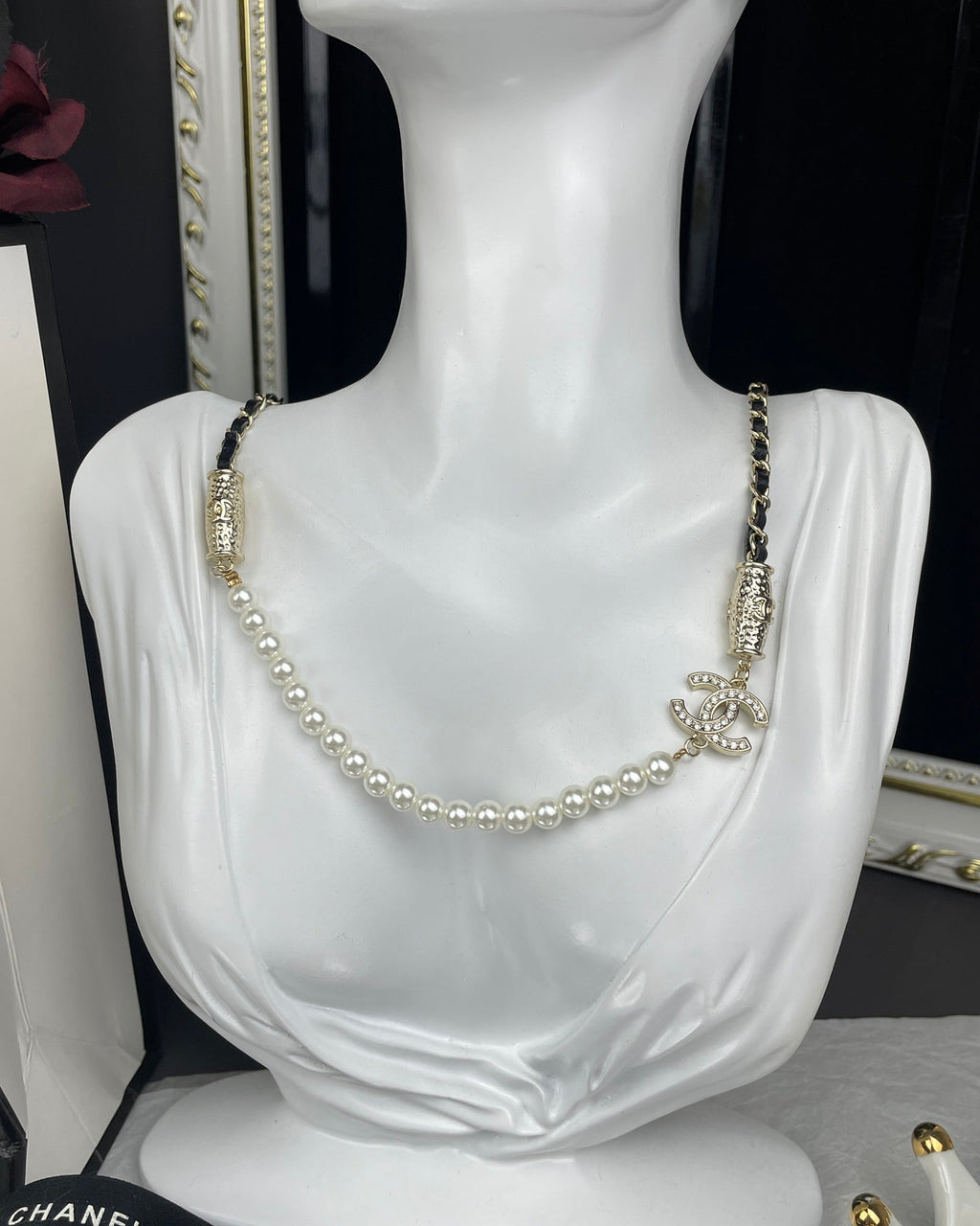 18K Chanel Crystals Choker Necklace