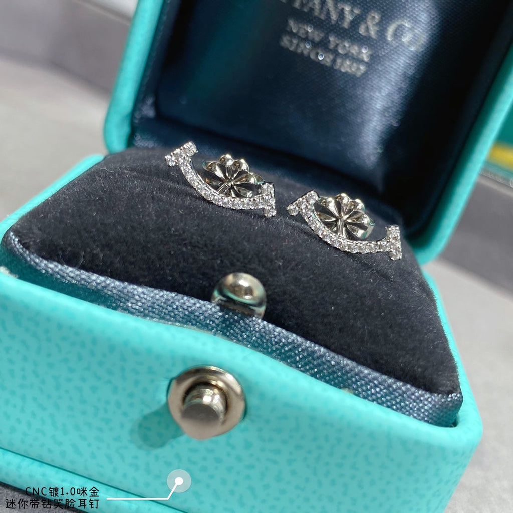 18K Tiffany & Co. Smile Diamonds Earrings