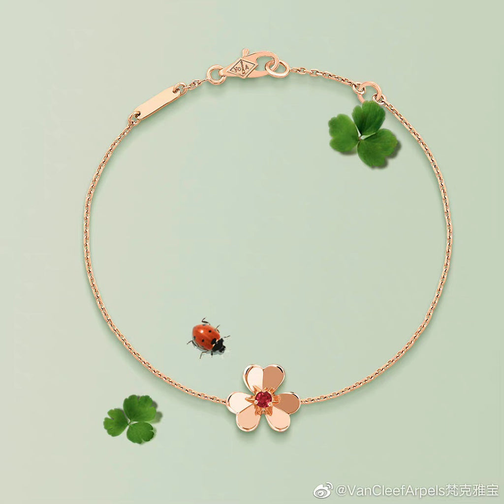 18K Van Cleef & Arpels Frivole Ruby Bracelet