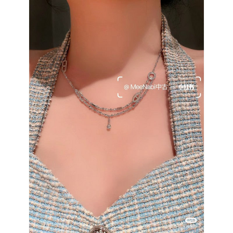 18K Hermès Chaine D'ancre Chaos Diamond Earrings