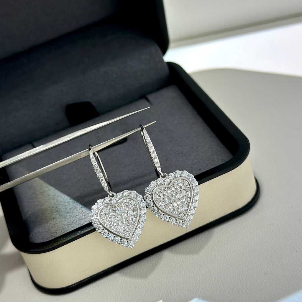 18K Tiffany & Co. Heart Diamonds Earrings
