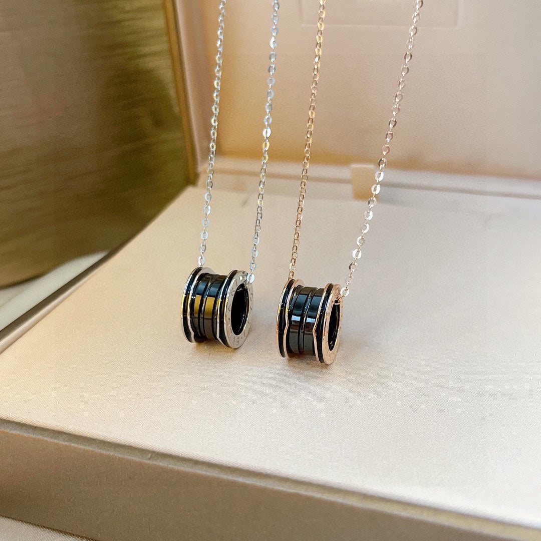 18K BVLGARI B.ZERO1 Black Ceramic Necklace