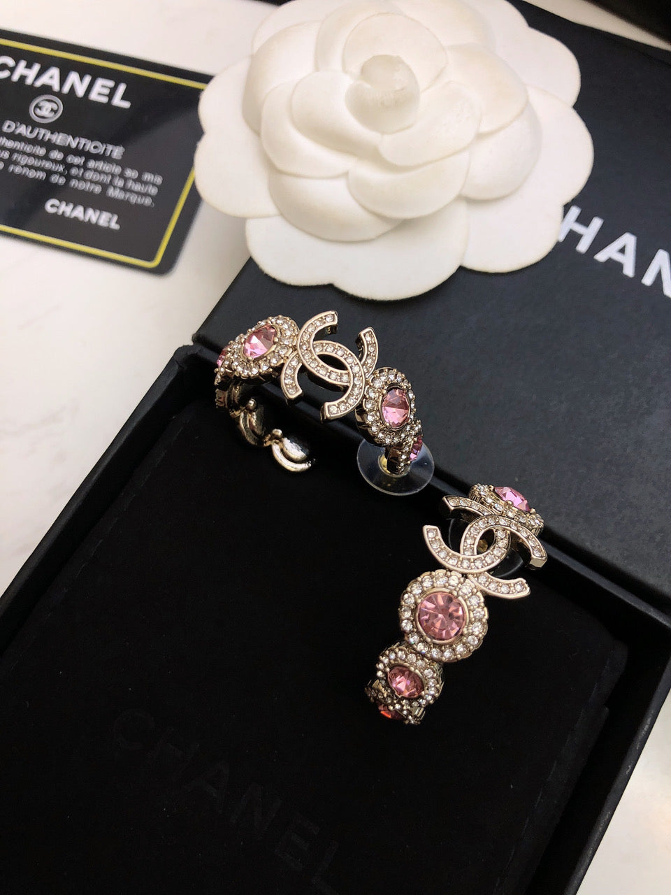 18K Chanel Flowers Earrings