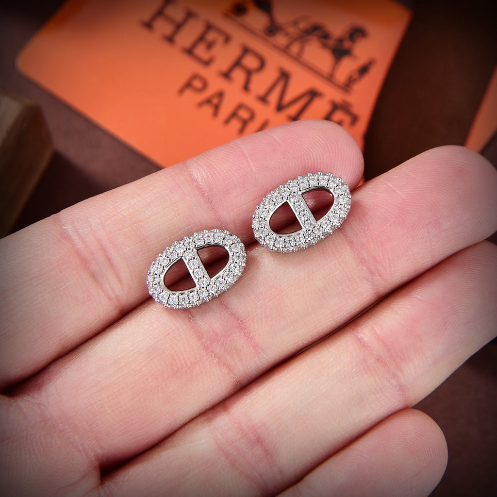 18K Farandole Diamond Hermès Earrings