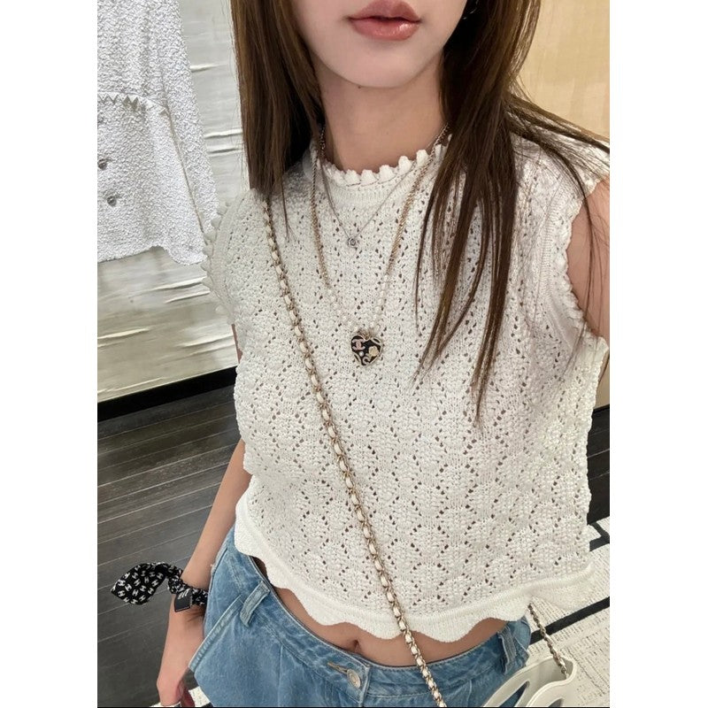 18K Chanel Pink & Black Heart Pearl Necklace
