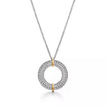 18K Tiffany & Co. Edge Circle Diamond Pendant Necklace