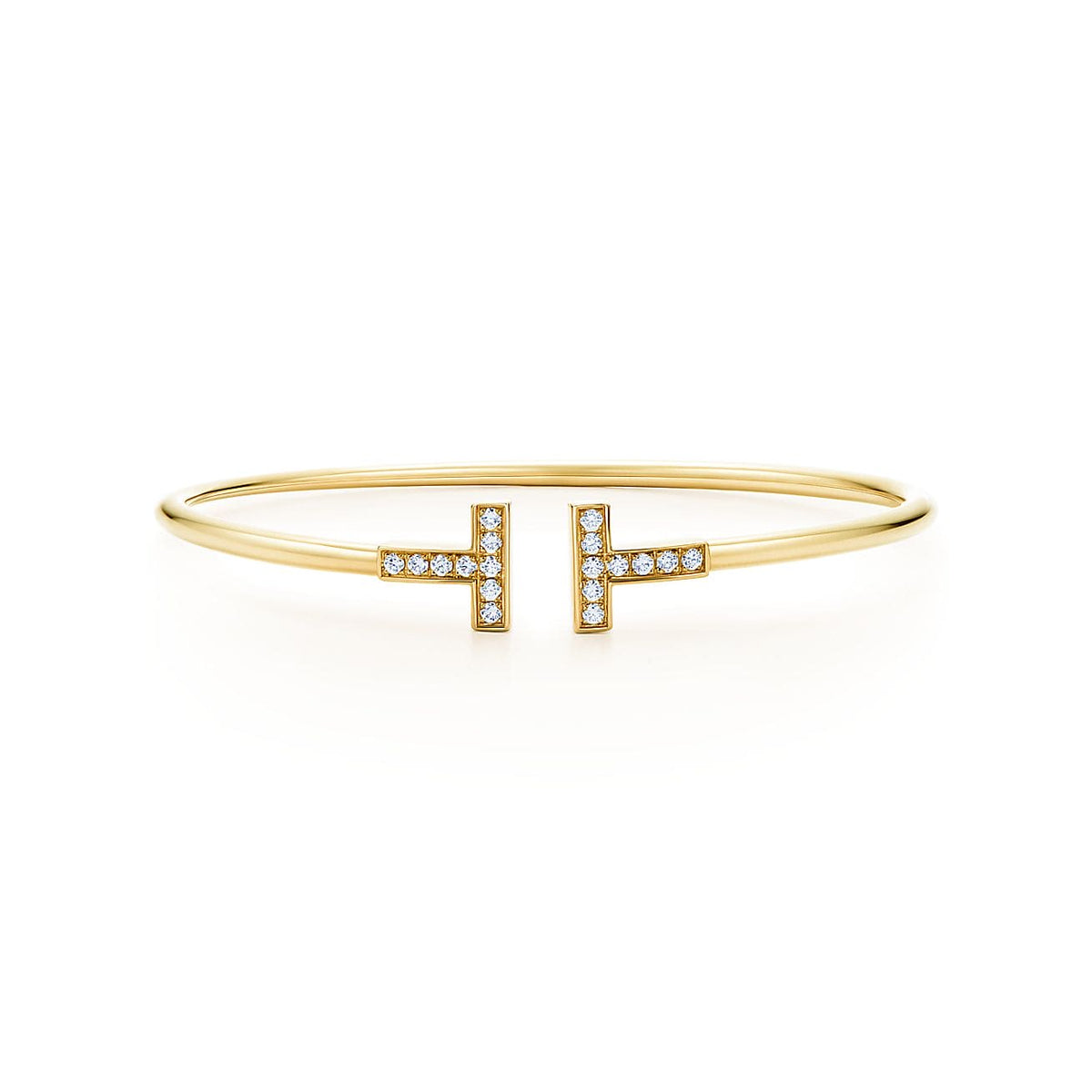 18K Tiffany & Co. Diamond Wire Bracelet