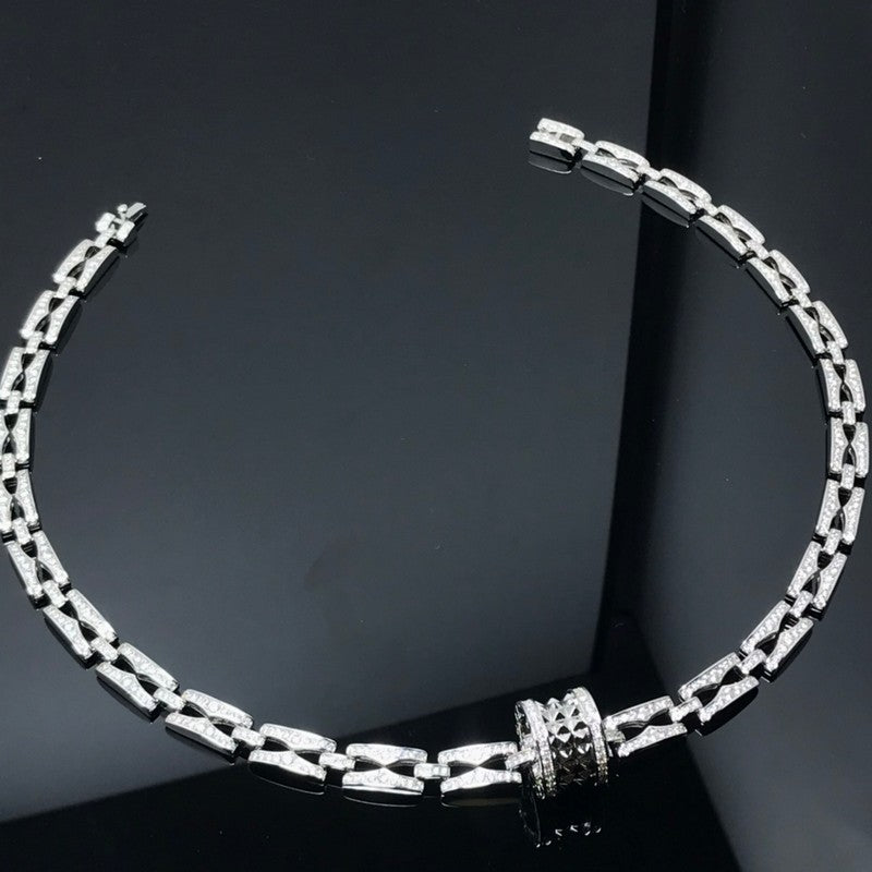 18K BVLGARI B.ZERO1 Diamonds Chain Link Necklace