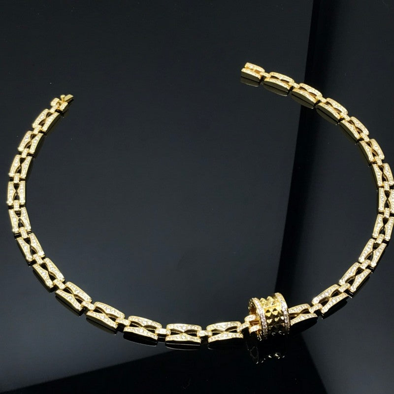 18K BVLGARI B.ZERO1 Diamonds Chain Link Necklace